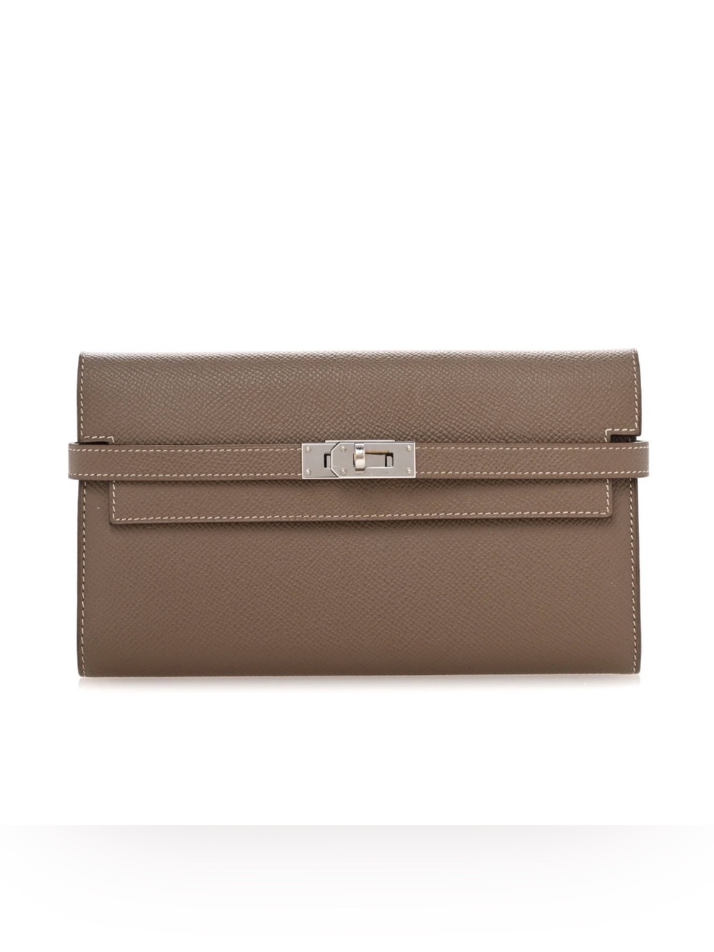 Hermes Etoupe Epsom Kelly Wallet with SHW